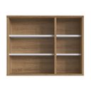 Ver imagem 2 de Armário Espelho 1 Porta 2 Prateleiras 60 Cm Mel/branco Versato Lva060