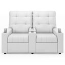 Ver imagem 1 de Poltrona do Papai Reclinável Mallie 2 Lugares Baú Usb Fh9 Pu Branco - Mpozenato