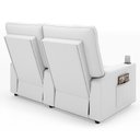 Ver imagem 7 de Poltrona do Papai Reclinável Mallie 2 Lugares Baú Usb Fh9 Pu Branco - Mpozenato
