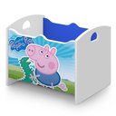 Ver imagem 3 de Baú Organizador Infantil Adamantina Azul Branco