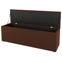 Ver imagem 5 de Cabeceira E Baú Cama Box Solteiro Grace 90cm Suede Terracota
