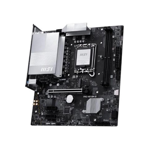 Placa Mãe Msi H810M-B Pro (Lga 1851 - DDR5 6400) - Chipset H810M - Lan 2.5g - Slot m.2 - Micro Atx