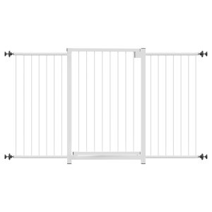 GRADE PORTÃO PET BEBÊ DIVISOR AMBIENTE 70 A 130 CM BRANCO