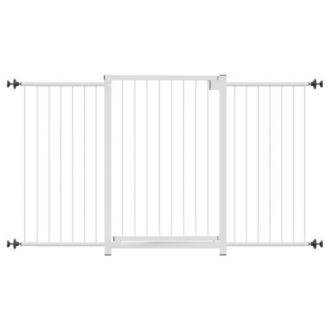 GRADE PORTÃO PET BEBÊ DIVISOR AMBIENTE 70 A 130 CM BRANCO