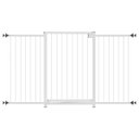 Ver imagem 1 de GRADE PORTÃO PET BEBÊ DIVISOR AMBIENTE 70 A 130 CM BRANCO