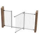 Ver imagem 2 de GRADE PORTÃO PET BEBÊ DIVISOR AMBIENTE 70 A 130 CM BRANCO