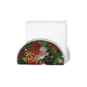 Ver imagem 2 de Kit Mesa Posta de Natal 14 Peças Melamina Prato Sobremesa, Petisqueira e Porta Guardanapo - Magizi