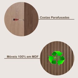 Guarda Roupa Alba 6 Portas Espelho 100% Mdf - Mademarcs - 6