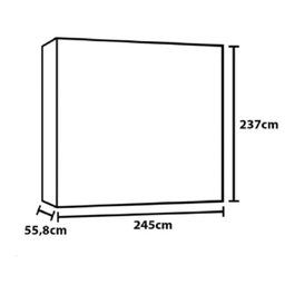Guarda Roupa Alba 6 Portas Espelho 100% Mdf - Mademarcs - 4
