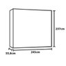 Guarda Roupa Alba 6 Portas Espelho 100% Mdf - Mademarcs - 4
