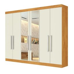 Guarda Roupa Alba 6 Portas Espelho 100% Mdf - Mademarcs - 2