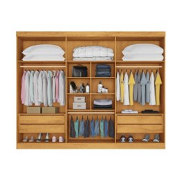 Guarda Roupa Alba 6 Portas Espelho 100% Mdf - Mademarcs - 3