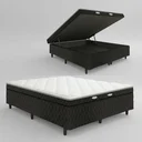 Ver imagem 2 de Cama Box Baú Conjugada de Espuma D28 Nappoli Casal 138cm