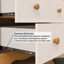Ver mais imagens de Guarda-Roupa Infantil 2 Portas e 3 Gavetas 100% MDF Smim Espresso Móveis Bege/Off White/Amêndoa