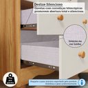 Ver mais imagens de Guarda-Roupa Bebê 2 Portas e 3 Gavetas 100% MDF Mimo Espresso Móveis Bege/Off White/Amêndoa