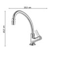 Ver imagem 3 de Torneira de Cozinha Bancada 1173 C 36 Bj AA Bl Meber Metais Cromado