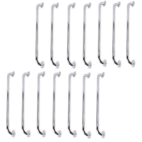 Barra de Apoio 70cm Inox Kit 14 Unidades Idoso Gestante Deficiente Criança Segurança Casa Banheiro B