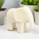 Ver imagem 2 de Escultura Decorativa em Resina Elefante Branco 16x20 Cm Lucatti
