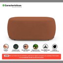 Ver imagem 3 de Conjunto 02 Puffs Decorativos Orgânicos Molly Bouclê Terracota - Desk Design