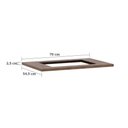 Ver imagem 2 de Tampo de 70cm X 54,5cm para Cooktop 4 Bocas com Furo de 50cm X 35cm Luciane Móveis