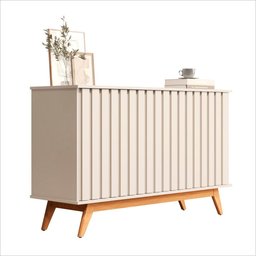 Buffet Aparador 3 Portas Ripado Mdf 1.36 Juçara Ofertamo - 1