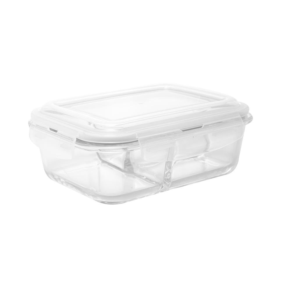 Pote Hermético Vidro Resistente A Calor C/ Tampa Plástica 1L