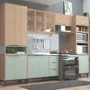 Ver imagem 1 de Jogo De Cozinha Modulada 5 Peças Karine Carvalho/Pistache Móveis Sul