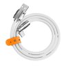 Cabo Usb-c 120w Android Super Resistente Gira 180 Branco - 1