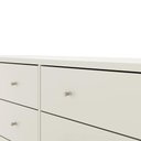 Ver imagem 4 de Cômoda 6 Gavetas Jasper 182 cm - Off White Fosco c/ Champanhe