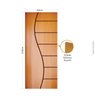 Folha de Porta 210x92cm Semi Solida Modelo 33 Mapaf - 2