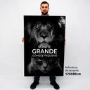 Ver imagem 2 de Quadro Motivacional em Telas Canvas Sonhe Grande TaColado Moldura 2cm Madeira com Vidro 120 x 80cm