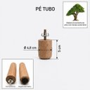 Ver imagem 2 de Kit 4 Pés Tubo de Madeira 5cm P. Mogno