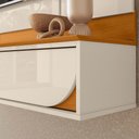Ver imagem 7 de Painel Suspenso para Tv 65 Pol Aura 2 Portas Deslizantes 182 Cm Cinamomo Off White Madetec