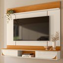 Ver imagem 2 de Painel Suspenso para Tv 65 Pol Aura 2 Portas Deslizantes 182 Cm Cinamomo Off White Madetec