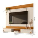 Ver imagem 3 de Painel Suspenso para Tv 65 Pol Aura 2 Portas Deslizantes 182 Cm Cinamomo Off White Madetec