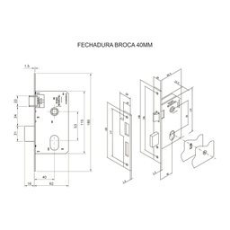 Fechadura Interna 40mm com Roseta Módena Mgm - 5