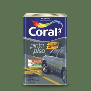 Tinta Premium Pinta Piso Coral Verde Quadra Fosco 18l