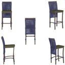Ver imagem 3 de Mesa Bistro e 4 Banquetas Roma Corda Náutica 13 Trama