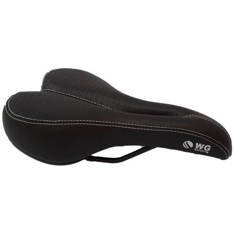 Selim Banco Vazado Mtb Bike com Trilho Wg - Cinza