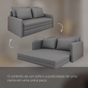 Ver imagem 5 de Sofá Cama para Sala de Estar Living 4 Lugares Maricá