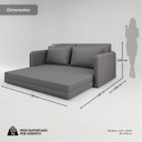 Ver imagem 3 de Sofá Cama para Sala de Estar Living 4 Lugares Maricá