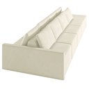 Ver imagem 6 de Sofá Ilha Modulado Milos 432cm Puff Lateral Veludo Bege G33 - Gran Belo