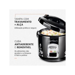 Panela Elétrica de Arroz Mondial Fast Rice Premium 5x. 127v - 4