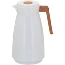Ver imagem 1 de Maison Garrafa Térmica 26x13x13cm 1l Plástico Branco Ampola Vidro