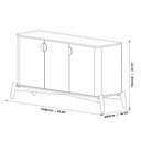 Ver imagem 6 de Buffet Aparador Buriti Off White - Moveis Jb