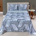 Ver imagem 3 de Jogo de Cama Lençol Sonho Bom Casal em Malha 4 Peças - Cinza - 100% Algodão