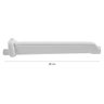 Cano Tudo Braço para Chuveiro 30cm Branco + Fita Veda Rosca - 2