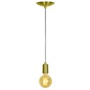 Ver imagem 4 de Kit 5 Pendente Tubo Cilindro Alumínio Dourado Fio 120cm