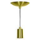 Ver imagem 3 de Kit 5 Pendente Tubo Cilindro Alumínio Dourado Fio 120cm