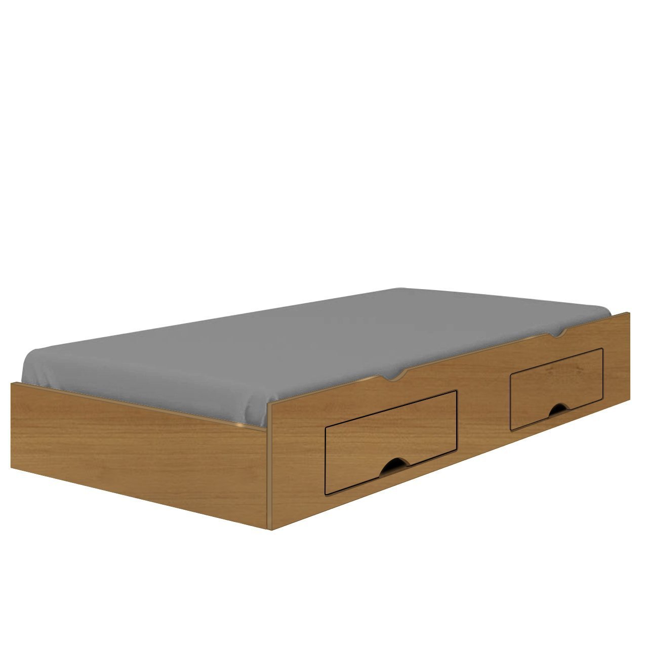 Cama Box Auxiliar com 02 Gavetas D'Doro Móveis - CINAMOMO D'DORO MÓVEIS - 3